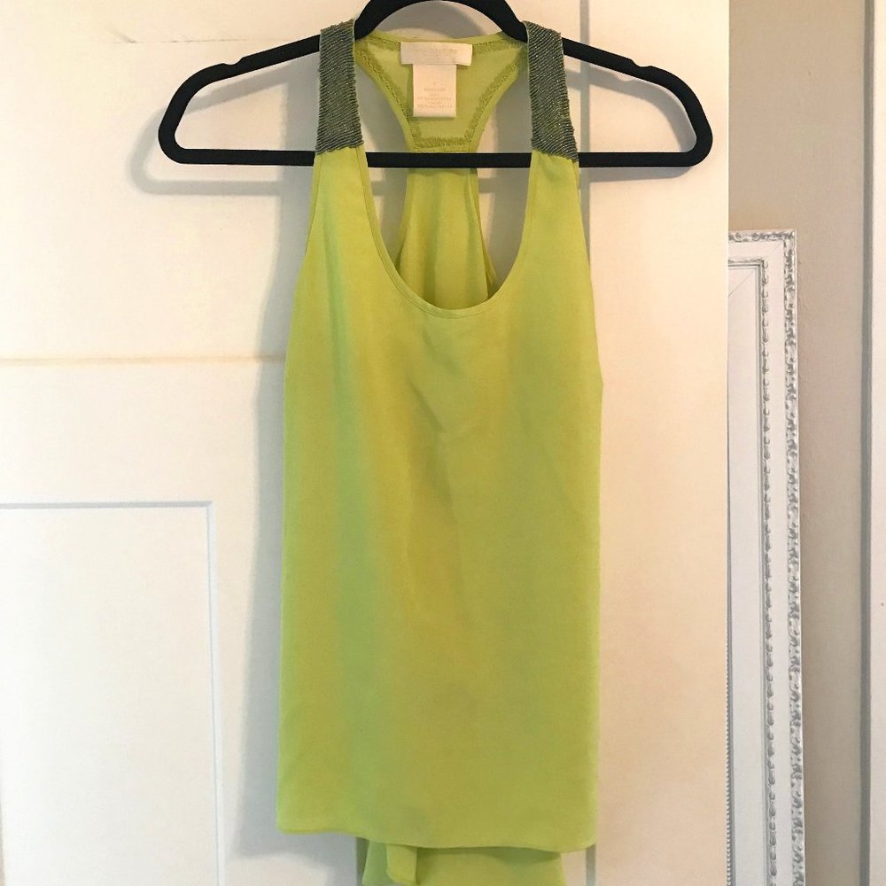 Beaded Lime Green Top